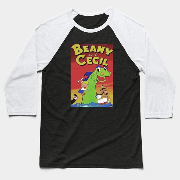 Beany and Cecil Baseball T-Shirt by offsetvinylfilm